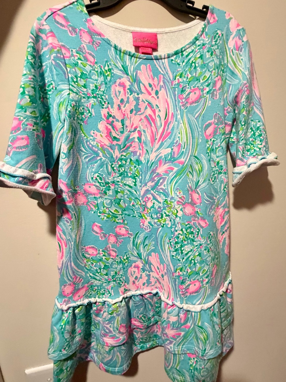 Girls Lilly Pulitzer Amalfi Blue BEST FISHES KAILYN Dress